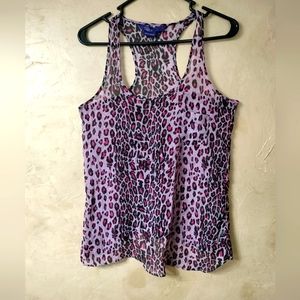 Leopard tank pink/black M